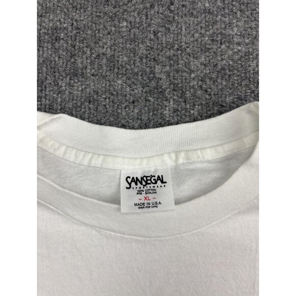 Vintage Sea World Shirt Mens Extra Large White Orca Whale Graphic Made USA 1993 - Picture 2 of 6